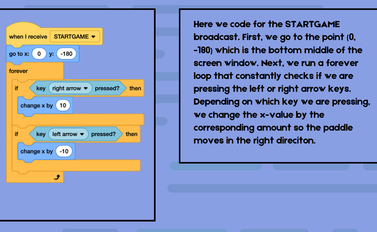 Pong game in Scratch