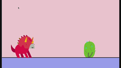 Dinosaur game in Scratch